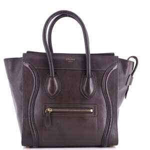 Celine Luggage Bag Smooth Leather Micro #240009C14B